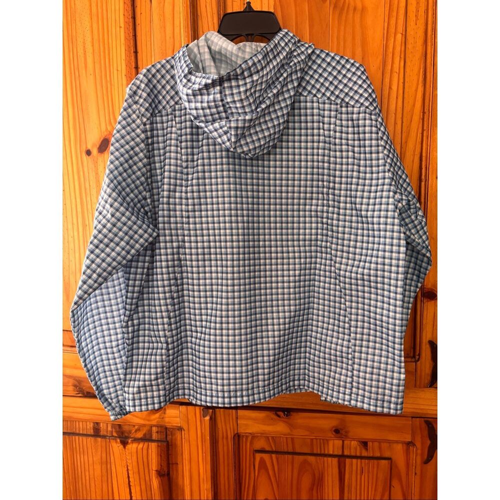 L.L. Bean Plaid Rain Jacket - Picture 5 of 6